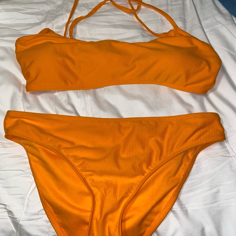 Vibrant Orange Bikini Set